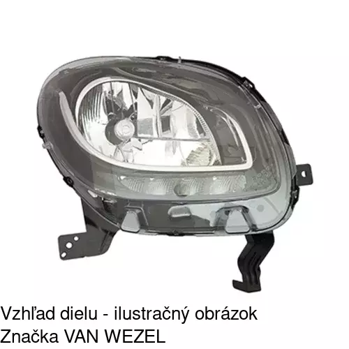 Hlavný reflektor POLCAR 50A110-V