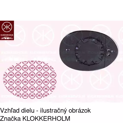 Sklo vonkajšieho zrkadla s držiakom 51B1545M /POLCAR/ - obr. 4