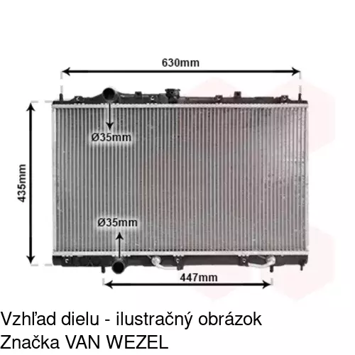 Chladiče vody 5231083K /POLCAR/ - obr. 2