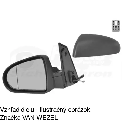Rám vonkajšieho zrkadla 524154PM /POLCAR/ - obr. 1