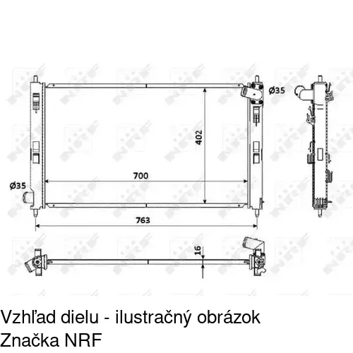 Chladiče vody 526608-1 /POLCAR/ - obr. 2