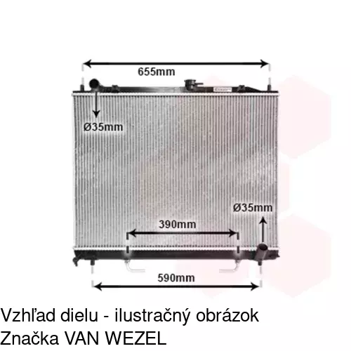 Chladiče vody 5274083K /POLCAR/ - obr. 1