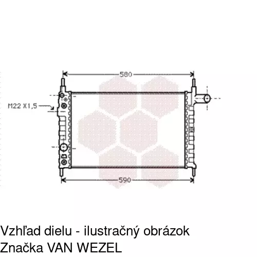 Chladiče vody 550508A7 /POLCAR/ - obr. 1