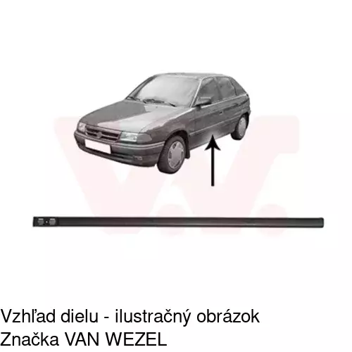 Lišta dverí 55070037 /POLCAR/