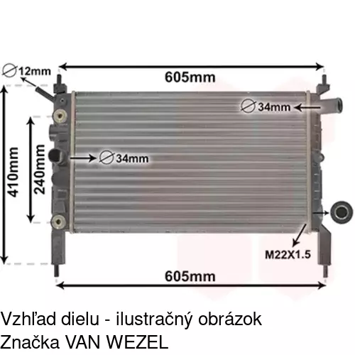 Chladiče vody 550708 /POLCAR/ - obr. 1