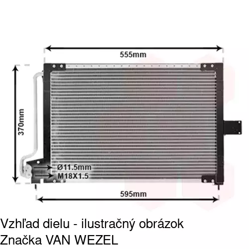 Chladiče klimatizácie 5507K8C1S /POLCAR/ - obr. 5