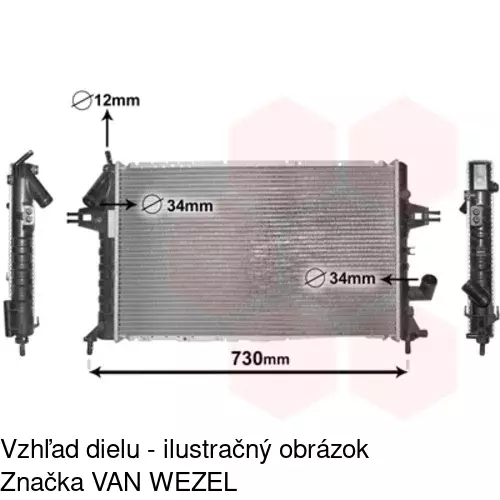 Chladiče vody 550808A5 /POLCAR/ - obr. 5