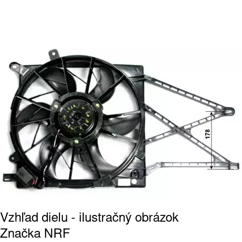 Ventilátor bez krytu / podpery 550823U2 /POLCAR/ - obr. 5