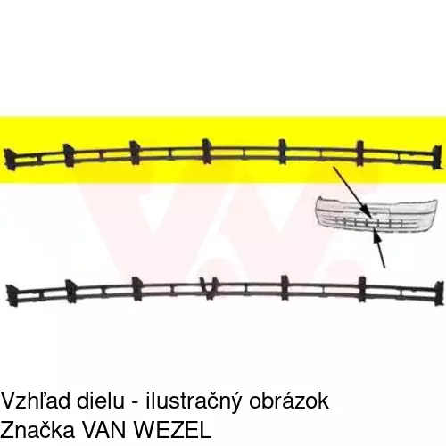 Kryt v nárazníku 550827-3 /POLCAR/ - obr. 1