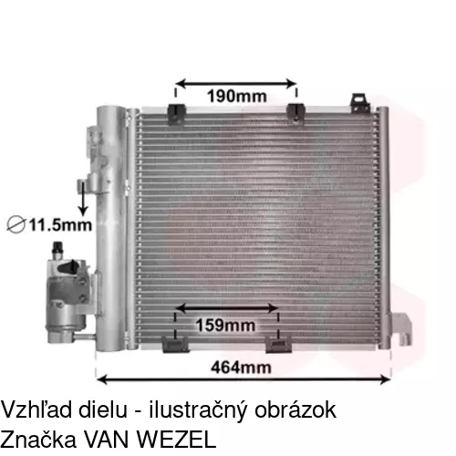 Chladiče klimatizácie 5508K8C2S /POLCAR/ - obr. 4