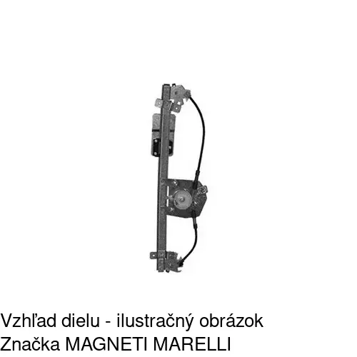Mechanizmus sťahovania okna elektrický bez motora 5508PSG3 /POLCAR/ - obr. 2
