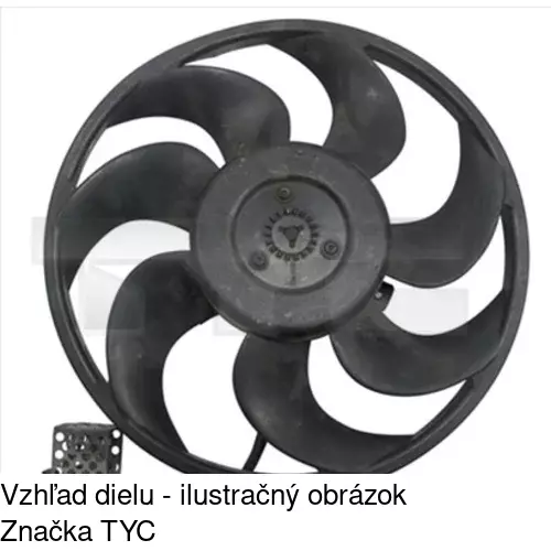 Ventilátory chladičov POLCAR 550923W12
