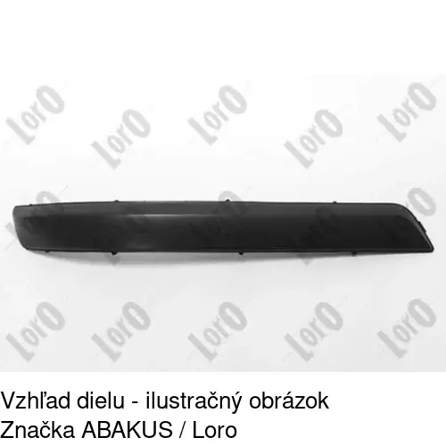 Lišta nárazníka POLCAR 550996-9