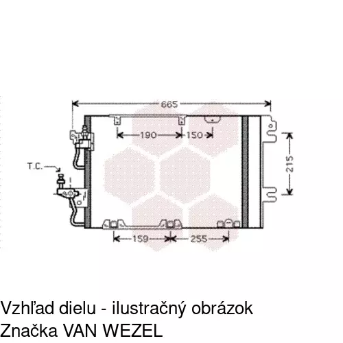 Chladiče klimatizácie 5509K8C3S /POLCAR/ - obr. 3