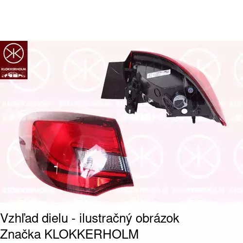 Zadné svetlo POLCAR 551187BV