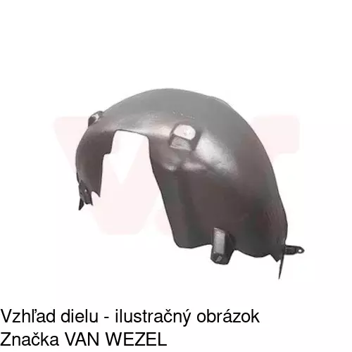 Podblatník (plast) 5511FL6T /POLCAR/