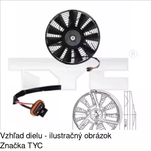 Ventilátory chladičov 551423W1 /POLCAR/ - obr. 2