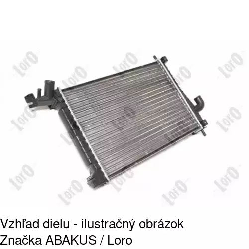 Chladiče vody 551608A7 /POLCAR/ - obr. 2