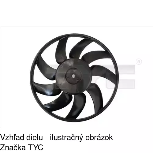 Ventilátor bez krytu / podpery POLCAR 551823U4X