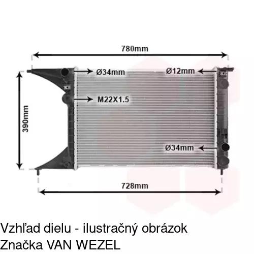 Chladiče vody 552708A2 /POLCAR/ - obr. 3