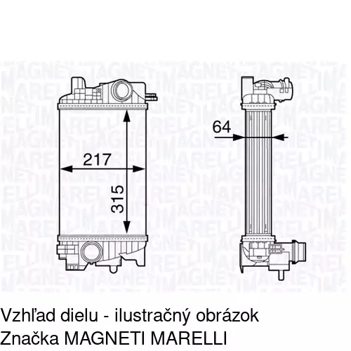 Chladiče vzduchu (Intercoolery) POLCAR 5546J83X