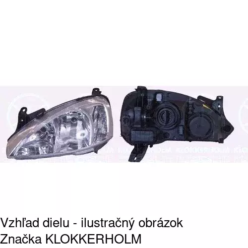 Hlavný reflektor 5557101E /POLCAR/ - obr. 2