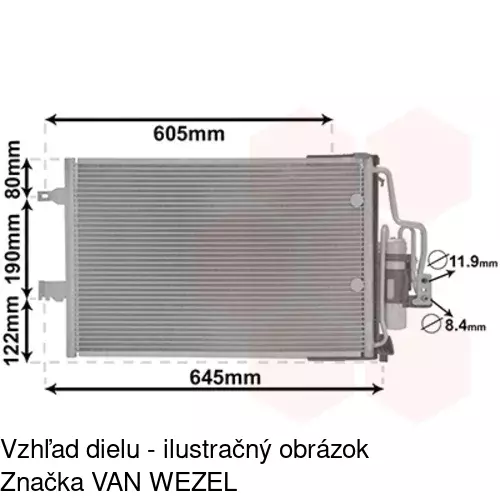 Chladiče klimatizácie 5557K8C1S /POLCAR/ - obr. 4