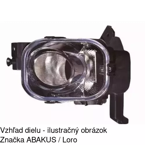 Hmlové svetlo - predné 5558291E /POLCAR/ - obr. 3