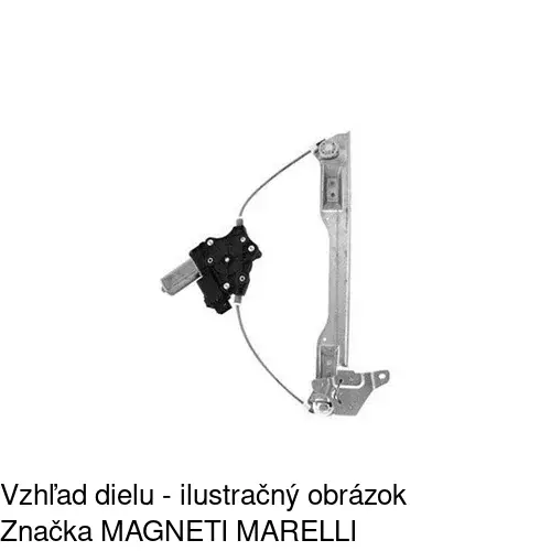 Elektrický mechanizmus okna dverí 5558PSE6 /POLCAR/ - obr. 2