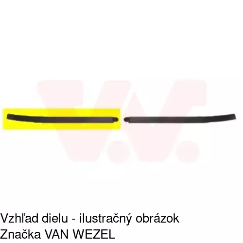 Spojler predného nárazníka POLCAR 556125-2