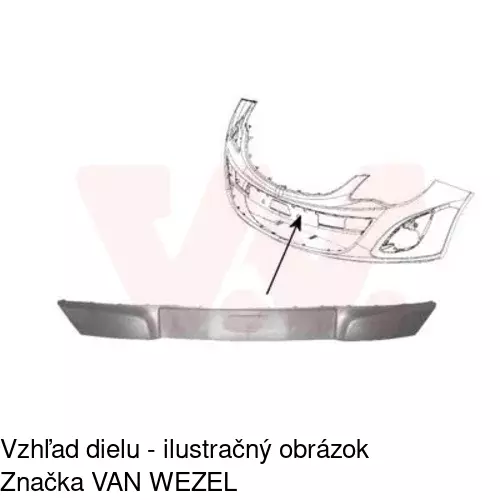 Lišta nárazníka 55B107-2 /POLCAR/ - obr. 1