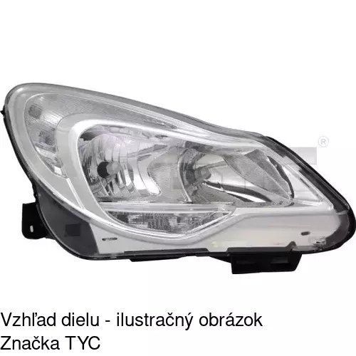 Hlavný reflektor 55B110-V /POLCAR/ - obr. 1