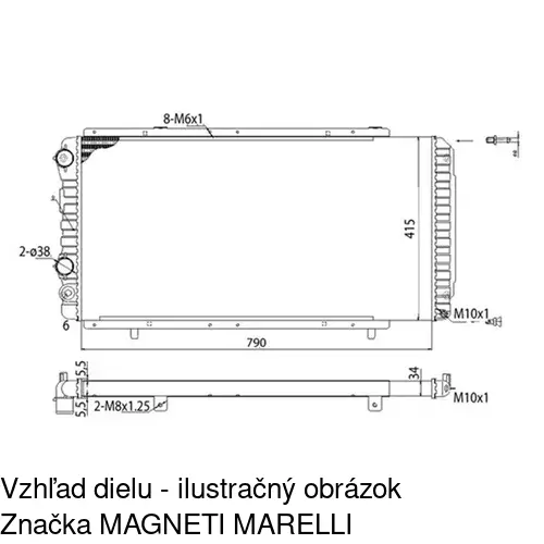 Chladiče vody 570208-2 /POLCAR/ - obr. 2
