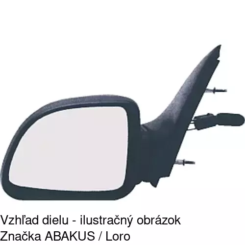 Vonkajšie zrkadlo POLCAR 5707526M
