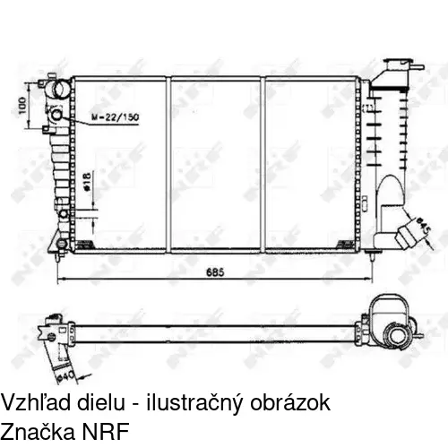 Chladiče vody 570808A1 /POLCAR/ - obr. 1