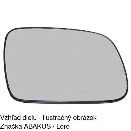 Sklo vonkajšieho zrkadla s držiakom 5710544M /POLCAR/ - obr. 2