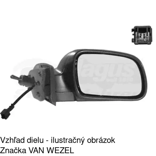 Rám vonkajšieho zrkadla 571055TM /POLCAR/ - obr. 4