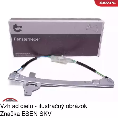 Mechanizmus sťahovania okna elektrický bez motora 5710PSG5 /POLCAR/ - obr. 2