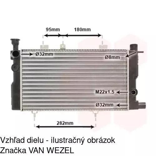 Chladiče vody 572208-1 /POLCAR/ - obr. 1