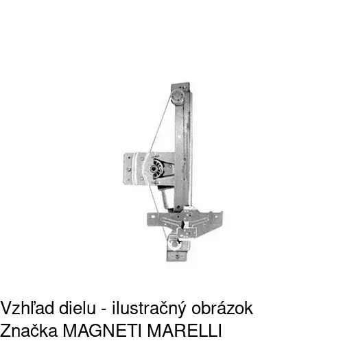 Mechanizmus sťahovania okna elektrický bez motora 5724PSG3 /POLCAR/ - obr. 1