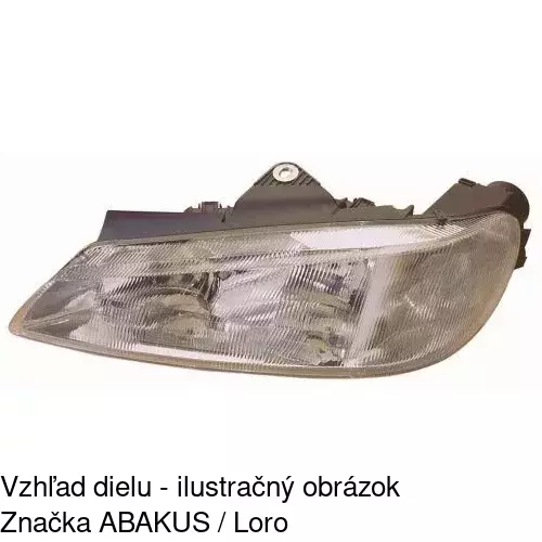 Hlavný reflektor 5746101E /POLCAR/ - obr. 2