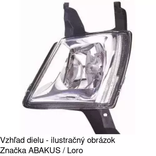 Hmlové svetlo - predné 574829-E /POLCAR/ - obr. 2