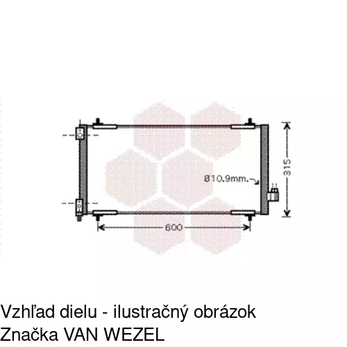 Chladiče klimatizácie 5748K8C2S /POLCAR/ - obr. 2