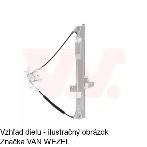 Mechanizmus sťahovania okna elektrický bez motora 5748PSG2 /POLCAR/ - obr. 4
