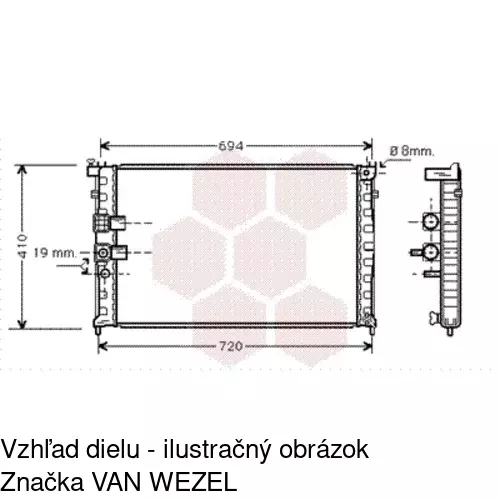 Chladiče vody POLCAR 575008A1