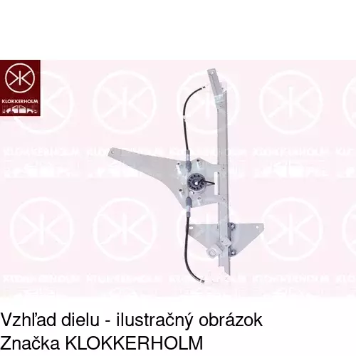 Mechanizmus sťahovania okna elektrický bez motora POLCAR 5781PSG2E