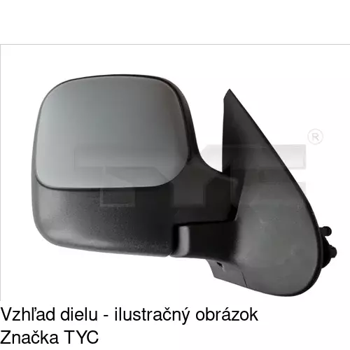 Rám vonkajšieho zrkadla 579054PM /POLCAR/ - obr. 3