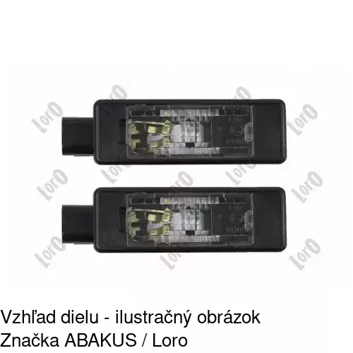 Svetlo na osvetlenie evidenčného čísla 5790956 /POLCAR/ - obr. 3