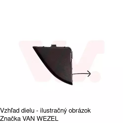 Záslepka ťažného háku 57A207-9 /POLCAR/ - obr. 1