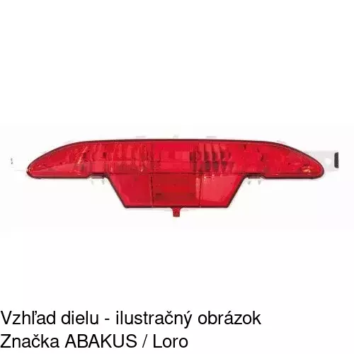 Hmlové svetlo - zadné 57B197-E /POLCAR/ - obr. 3